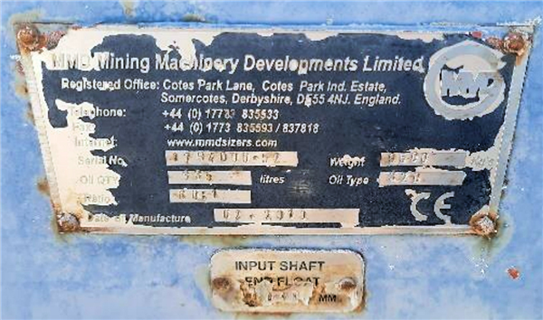 Unused Mmd 1000 Series 3 X Tooth & 9-ring Mineral Sizer Station)